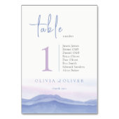 Paarse gordijngebergte kaart (Achterkant)