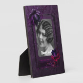 Paarse Gothic Art Lijst Plaque Fotoplaat (Zijkant)