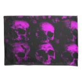 Paarse Gothic Dead Skulls Bedroom Kussensloop (Voorkant)