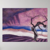  Paarse Gothic esthetisch schilderen Poster (Voorkant)