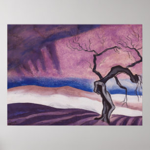  Paarse Gothic esthetisch schilderen Poster