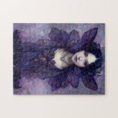 Paarse Gothic Fairy Fantasy Art Jigzaag Puzzle Legpuzzel (Horizontaal)