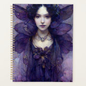 Paarse Gothic Fairy Fantasy Art Planner (Voorkant)