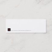 Paarse Gothic Heart 001 - Bladwijzer Mini Visitekaartje (Achterkant)