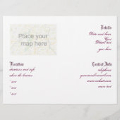 Paarse Gothic Heart 001 Flyer (Achterkant)