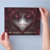 Paarse Gothic Heart 001 Flyer (Hand)