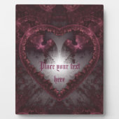 Paarse Gothic Heart 001 Fotoplaat (Voorkant)
