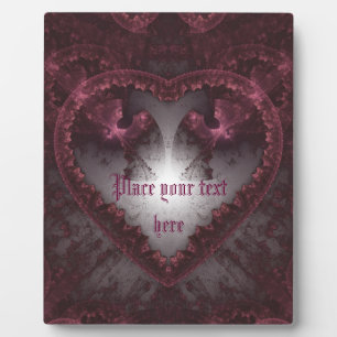 Paarse Gothic Heart 001 Fotoplaat
