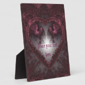 Paarse Gothic Heart 001 Fotoplaat (Zijkant)