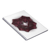 Paarse Gothic Heart 001 Notitieboek (Rechterzijde)