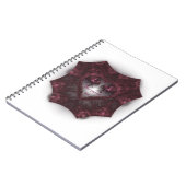 Paarse Gothic Heart 001 Notitieboek (Linkerzijde)