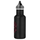 Paarse Gothic Heart 001 Waterfles Waterfles (Rechts)