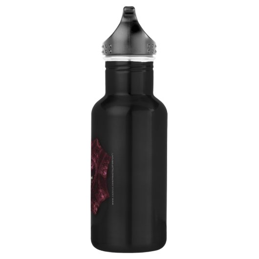 Paarse Gothic Heart 001 Waterfles Waterfles (Rechts)