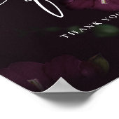 Paarse gothic Kalligrafie Kaarten & Geschenken Tro Poster (Hoek)