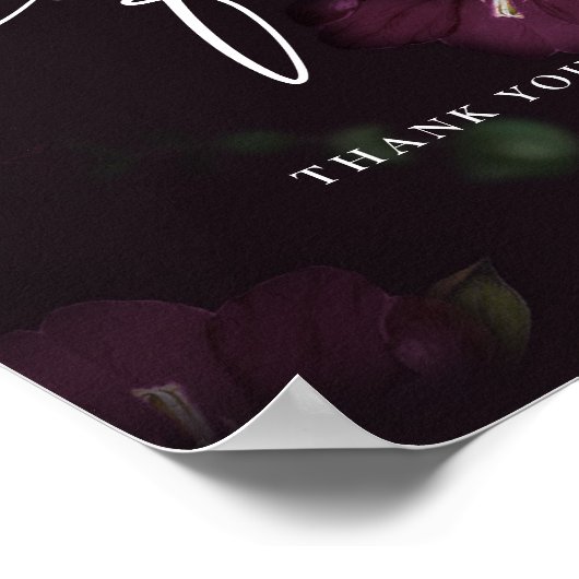 Paarse gothic Kalligrafie Kaarten & Geschenken Tro Poster (Hoek)