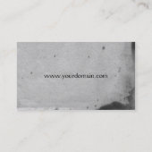 Paarse Gothic Owl Illustratie Visitekaartje (Achterkant)