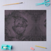 Paarse Gothic Waterverf Peony Tissuepapier (Craft)