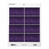 Paarse gothische ombre achtergrondkunst etiket (Full Sheet)