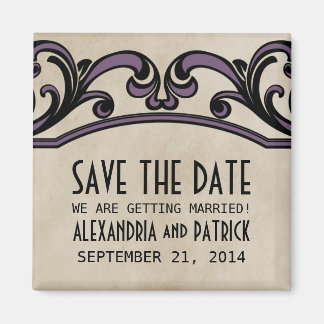 Paarse gothische zwemmen sparen de Magnet van de D