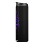 Paarse Gotische Kraken Thermische Tumbler Thermosbeker (Geroteerd rechts)