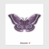 Paarse Gotische Mot Sticker (Vel)