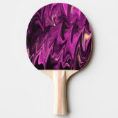 Paarse gotische patroon monogram tafeltennisbatje (Achterkant)