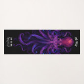 Paarse Gotische Tentakels Zee Kraken Octopus Yogamat (Achterkant (horizontaal))