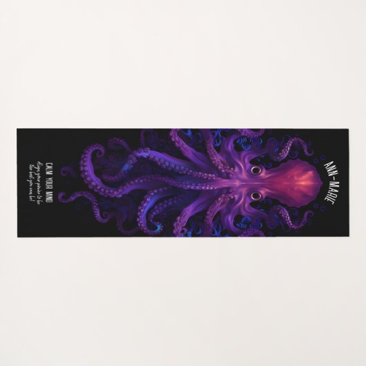 Paarse Gotische Tentakels Zee Kraken Octopus Yogamat (Achterkant (horizontaal))