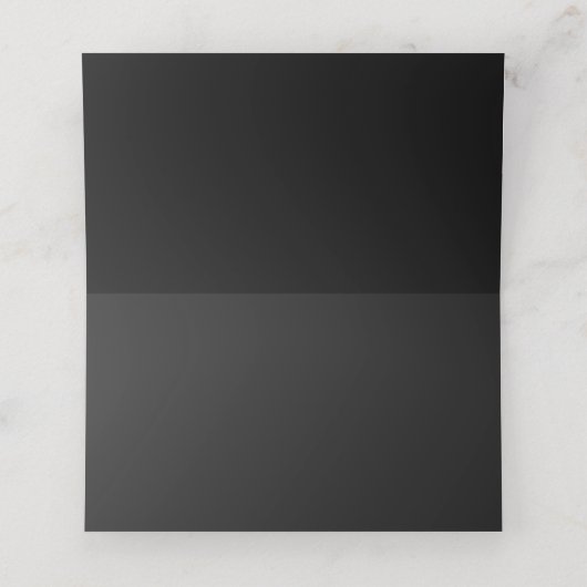 Paarse Gotische Vampier Kathedraal Bruiloft Plaatskaartje (Binnenkant ongevouwen)