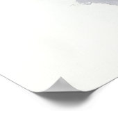 Paarse Goud Abstract Aquarel Poster (Hoek)