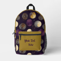 Paarse Goud Boho Abstracte Cirkels Patroon