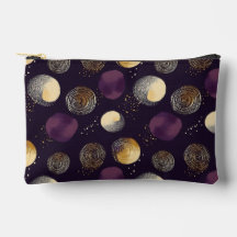 Paarse Goud Boho Abstracte Cirkels Patroon