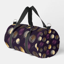 Paarse Goud Boho Abstracte Cirkels Patroon