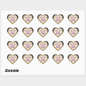 Paarse Goud Brokaat Save the Date Sticker (Vel)