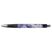 Paarse Goud en Witte Penseelstreken Pen (Voorkant)