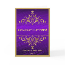  Paarse Goud Gefeliciteerd Afstuderen