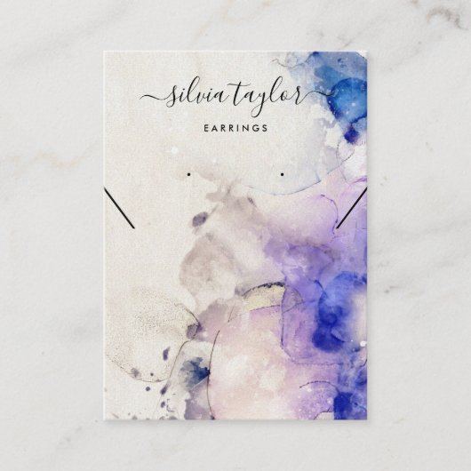 paarse goudalcohol Verzamelkaart voor Ketting Visitekaartje (Voorkant)