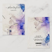 paarse goudalcohol Verzamelkaart voor Ketting Visitekaartje (Voorkant / Achterkant)