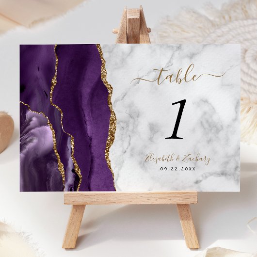 Paarse goudbruidmarmer kaart