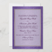 Paarse goudbruinkoolbruidebruinbruin kaart (Achterkant)