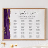 Paarse goudbruinzittenden poster