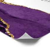 Paarse goudbruinzittenden poster (Hoek)