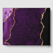 Paarse goudbruistoeperij gastenboek (Achterkant)