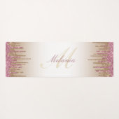 paarse gouddruppelglitter yogamat (Achterkant (horizontaal))