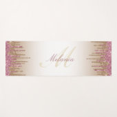 paarse gouddruppelglitter yogamat (Voorkant (horizontaal))