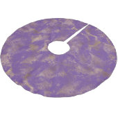 Paarse gouden Abstract Kerstboom Rok (Gekanteld)