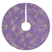 Paarse gouden Abstract Kerstboom Rok (Voorkant)