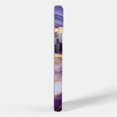 Paarse Gouden Abstract Marmeren Monogram Case-Mate iPhone Case (Achterkant / Rechts)