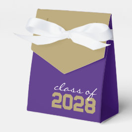 Paarse & Gouden Afstudeer Favor Dozen Bedankdoosjes