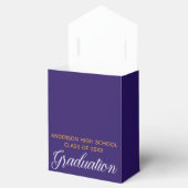Paarse Gouden Afstuderen Elegant Custom 2025 Party Bedankdoosjes (Geopend)
